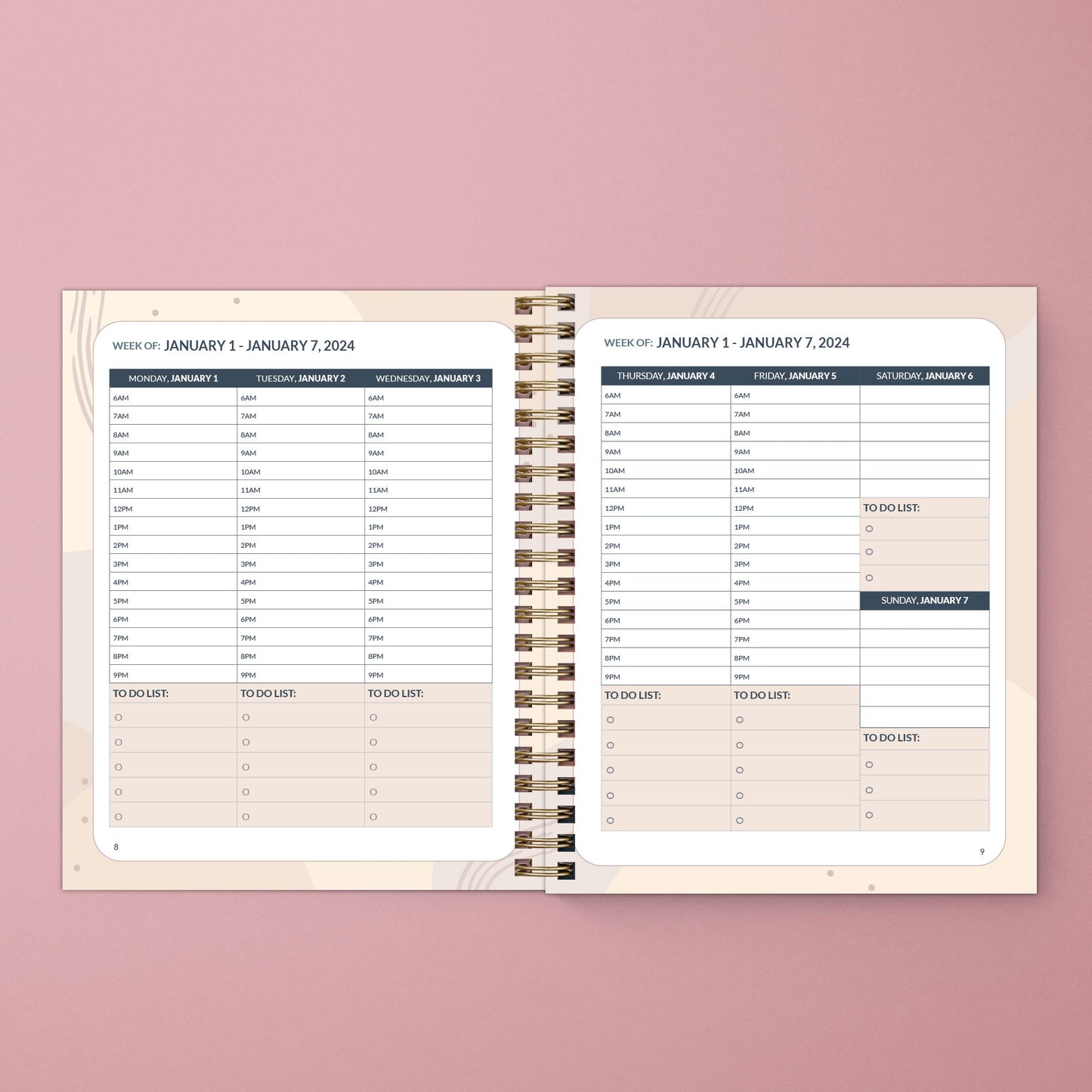 2024 Therapist Planner Multi-color (SOLD OUT; not available for restock)