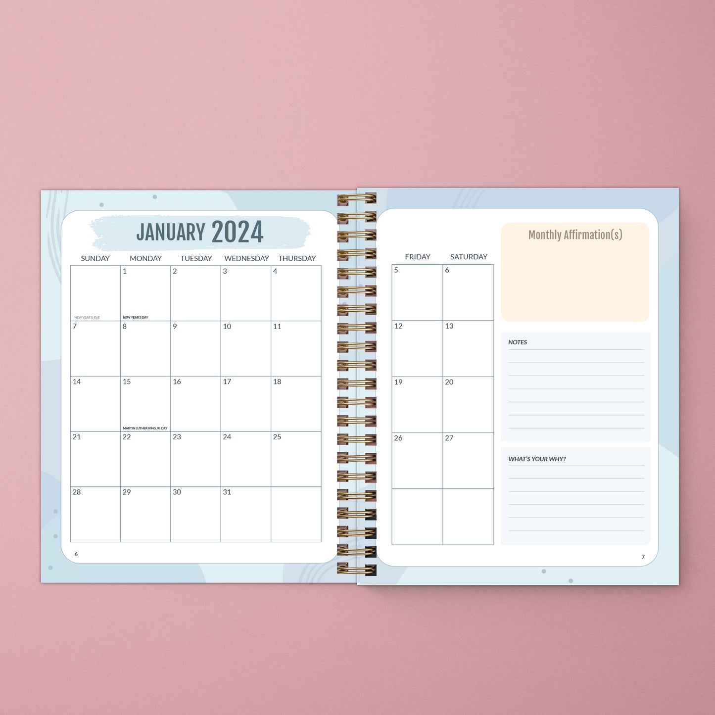 2024 Therapist Planner Multi-color (SOLD OUT; not available for restock)